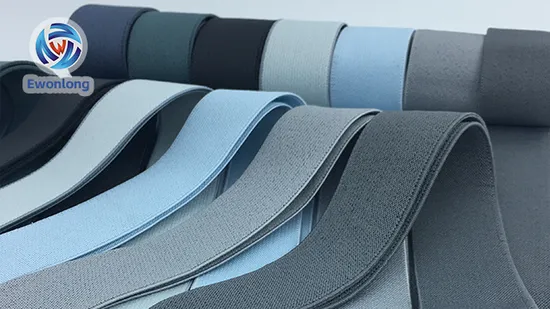 High Quality Fish Silk Widened Belt Elastic Band Polyester Stripe Transparent Elastic Webbing