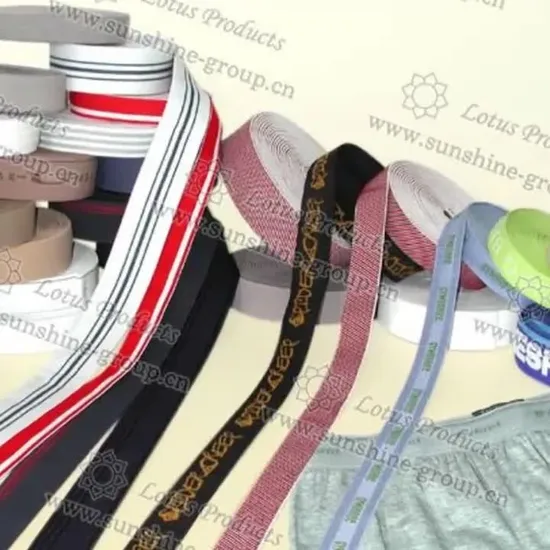 Bande élastique d'emballage personnalisée de vente chaude