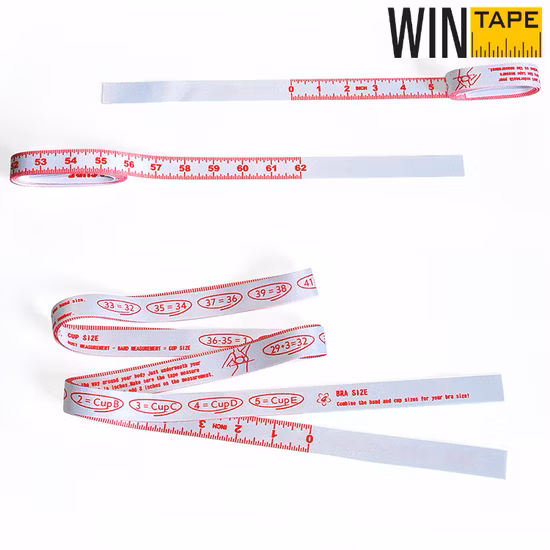 Nouveau ruban à mesurer de taille de soutien-gorge en pouces